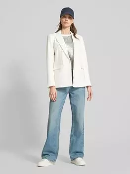 Пиджак прямого кроя с карманами с клапанами, модель «LIKKA» YAS, белый