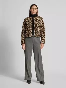 Пиджак прямого кроя с круглым вырезом Betty Barclay, бежевый