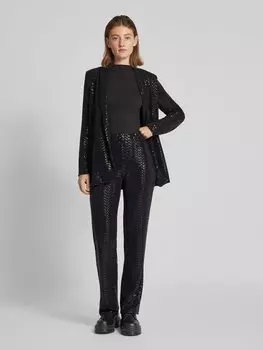 Пиджак прямого кроя с пайетками, модель «SIDDY» Pieces, черный