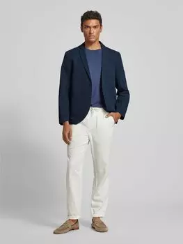 Пиджак прямого кроя с полосатым узором, модель «Workwear» ROTHOLZ, темно-синий