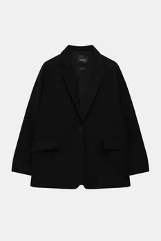 Пиджак Pull&Bear Basic, черный