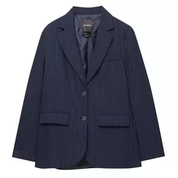 Пиджак Pull&Bear Pinstripe, синий