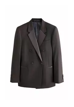 Пиджак REGULAR FIT DOUBLE BREASTED TUXEDO Next, коричневый