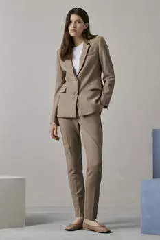 Пиджак Regular Fit из переработанных материалов. Selected Femme, коричневый