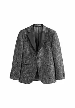 Пиджак REGULAR FIT TEXTURED PRINT TUXEDO Next, черный