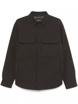 Пиджак-рубашка на пуговицах Emporio Armani, зеленый