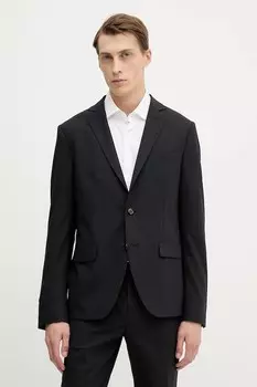 Пиджак с добавлением шерсти JAMES Mos Mosh, черный