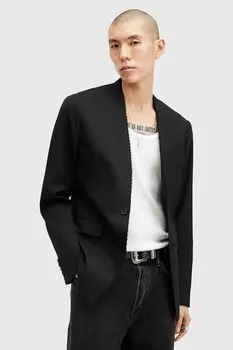 Пиджак с добавлением шерсти WREN Allsaints, черный