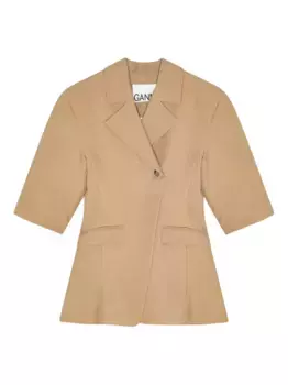 Пиджак с короткими рукавами GANNI, нейтральный