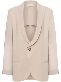 Пиджак с лацканами-шалькой Philosophy Di Lorenzo Serafini, нейтральный