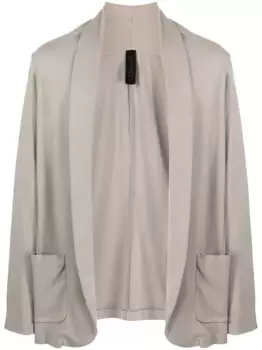 Пиджак с лацканами-шалькой Transit, серый