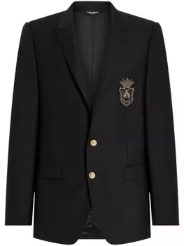 Пиджак с логотипом Dolce & Gabbana, черный