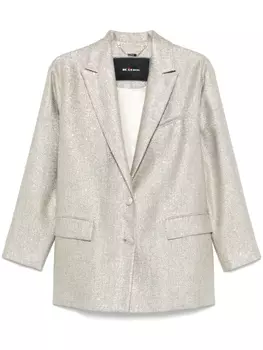 Пиджак с люрексом Kiton, серебряный