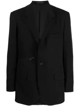 Пиджак с молнией Yohji Yamamoto, черный