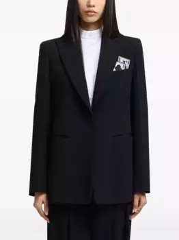 Пиджак с накладными карманами EMPORIO ARMANI, черный