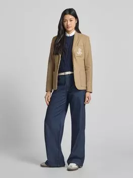 Пиджак с накладными карманами модель «АНФИСА» Lauren Ralph Lauren, коричневый