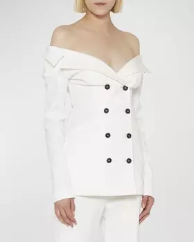 Пиджак с открытыми плечами Philosophy di Lorenzo Serafini