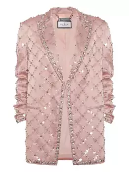Пиджак с пайетками Philipp Plein, розовый