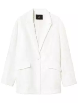 Пиджак с пайетками TWINSET, белый