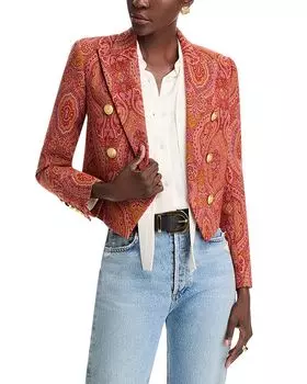 Пиджак с принтом Lila L'AGENCE, оранжевый