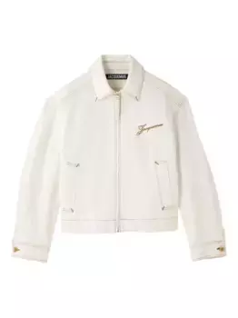 Пиджак с вышивкой JACQUEMUS, белый