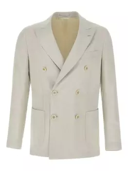 Пиджак с заостренными лацканами Lardini, нейтральный