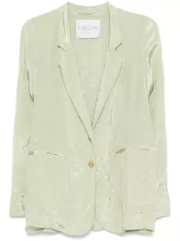 Пиджак с жатым эффектом Forte Forte, зеленый