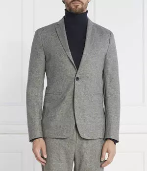 Пиджак шерстяной Calvin Klein Regular Fit, серый
