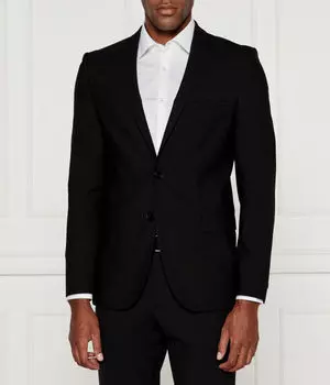 Пиджак шерстяной Hugo Regular Fit, черный