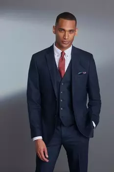 Пиджак Signature Tollegno из шерсти Next, синий