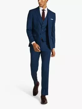 Пиджак Slim Fit Slub Moss, синий