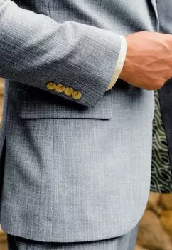 Пиджак SLIM FIT TEXTURED Next, синий