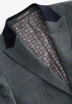 Пиджак SLIM FIT TRIMMED Next, синий