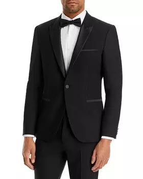 Пиджак-смокинг HUGO Arti Extra Slim Fit, черный
