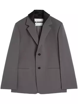 Пиджак со съемным воротником Jil Sander, серый