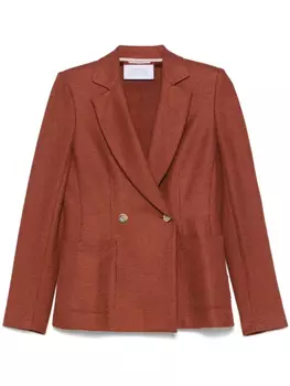 Пиджак сотовой вязки Harris Wharf London, коричневый