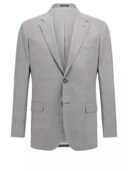 Пиджак стандартного кроя Boggi Milano, светло-серый