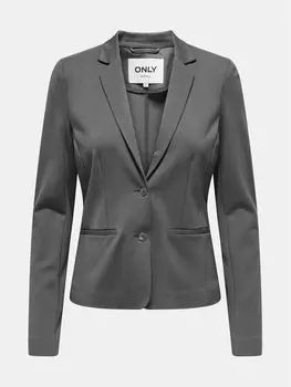 Пиджак стандартного кроя Only, серый