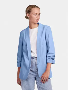Пиджак стандартного кроя Pieces, синий