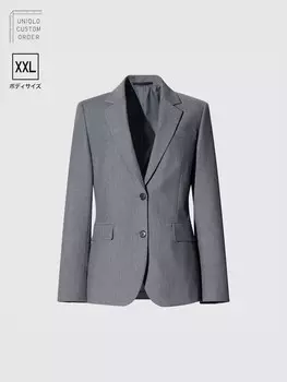 Пиджак-Стрейч Uniqlo, серый