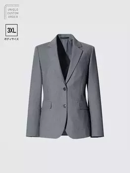 Пиджак-Стрейч Uniqlo, серый