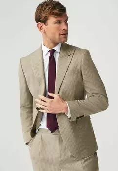 Пиджак STRIPE-REGULAR FIT Next, бежевый