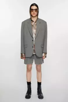 Пиджак свободного кроя Acne Studios, Grey Melange