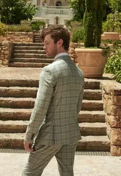 Пиджак TRIMMED REGULAR FIT Next, зеленый