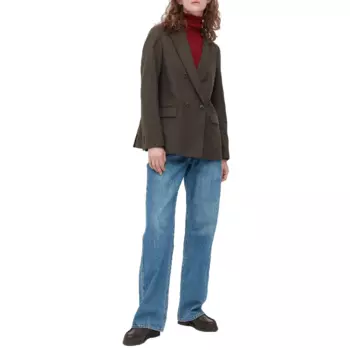 Пиджак Uniqlo Double breasted, оливковый