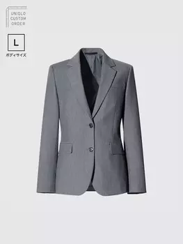 Пиджак Uniqlo, серый