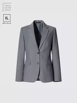 Пиджак Uniqlo, серый