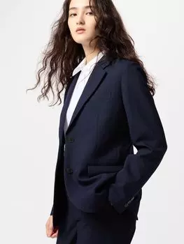 Пиджак Uniqlo, синий