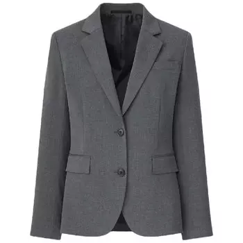 Пиджак Uniqlo Stretch Tailored 2 Buttons, серый
