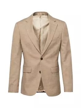 Пиджак узкого кроя BURTON MENSWEAR LONDON End on End, бежевый